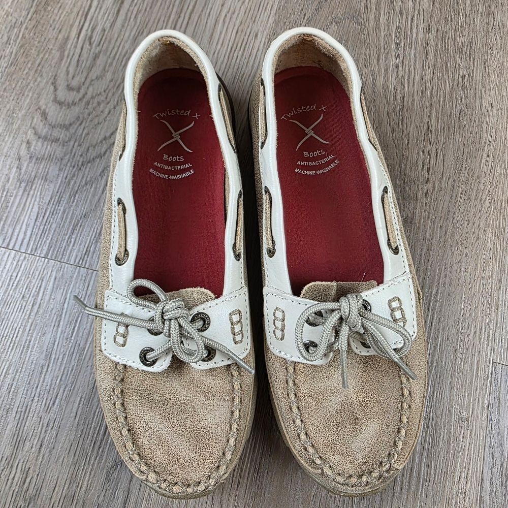 Twisted X Leather Moccasin Casual Shoes Size 6